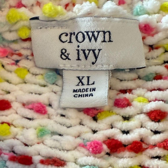 Crown & Ivy Speckled Knit Women's Sweater - Picture 4 of 5